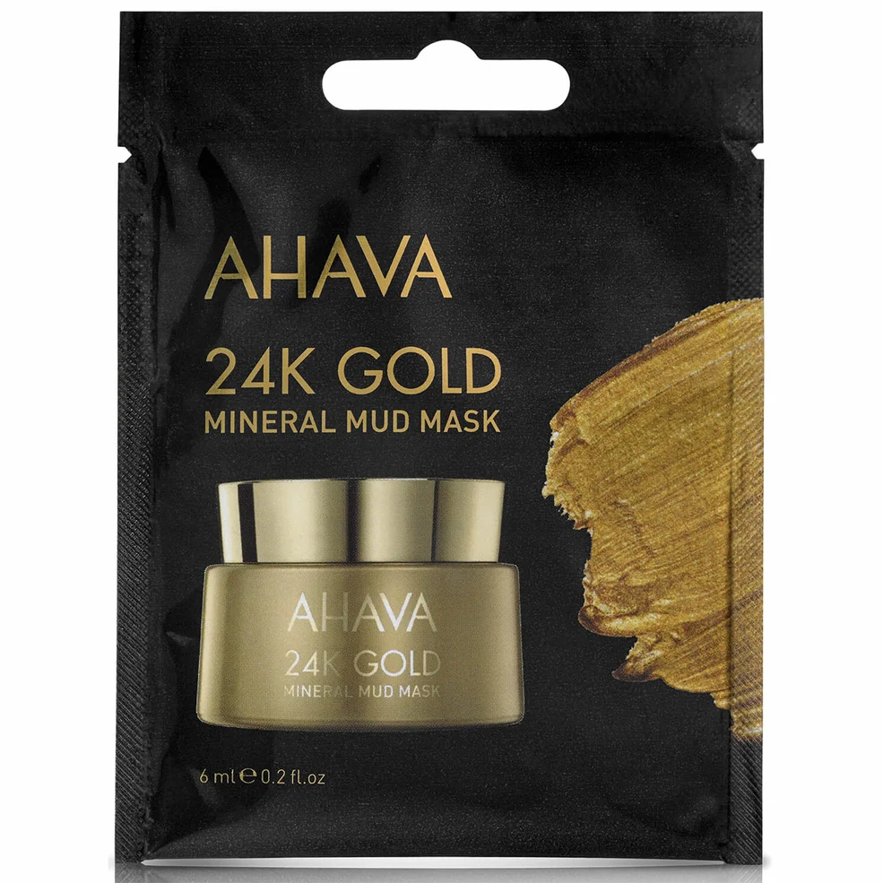 AHAVA Single Use 24K Gold Mineral Mud Mask 6ml Immagine 1