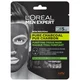 L'Oréal Paris Men Expert Pure Maschera Viso Purificante in Tessuto al Carbone Puro 30 g