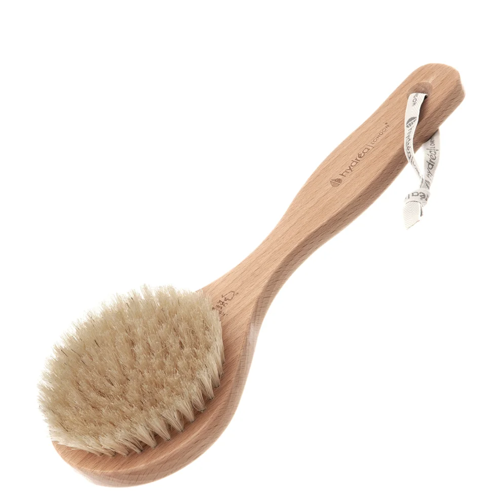 Hydrea London Classic Short Handled Body Brush with Natural Bristle (Medium Strength) Immagine 1