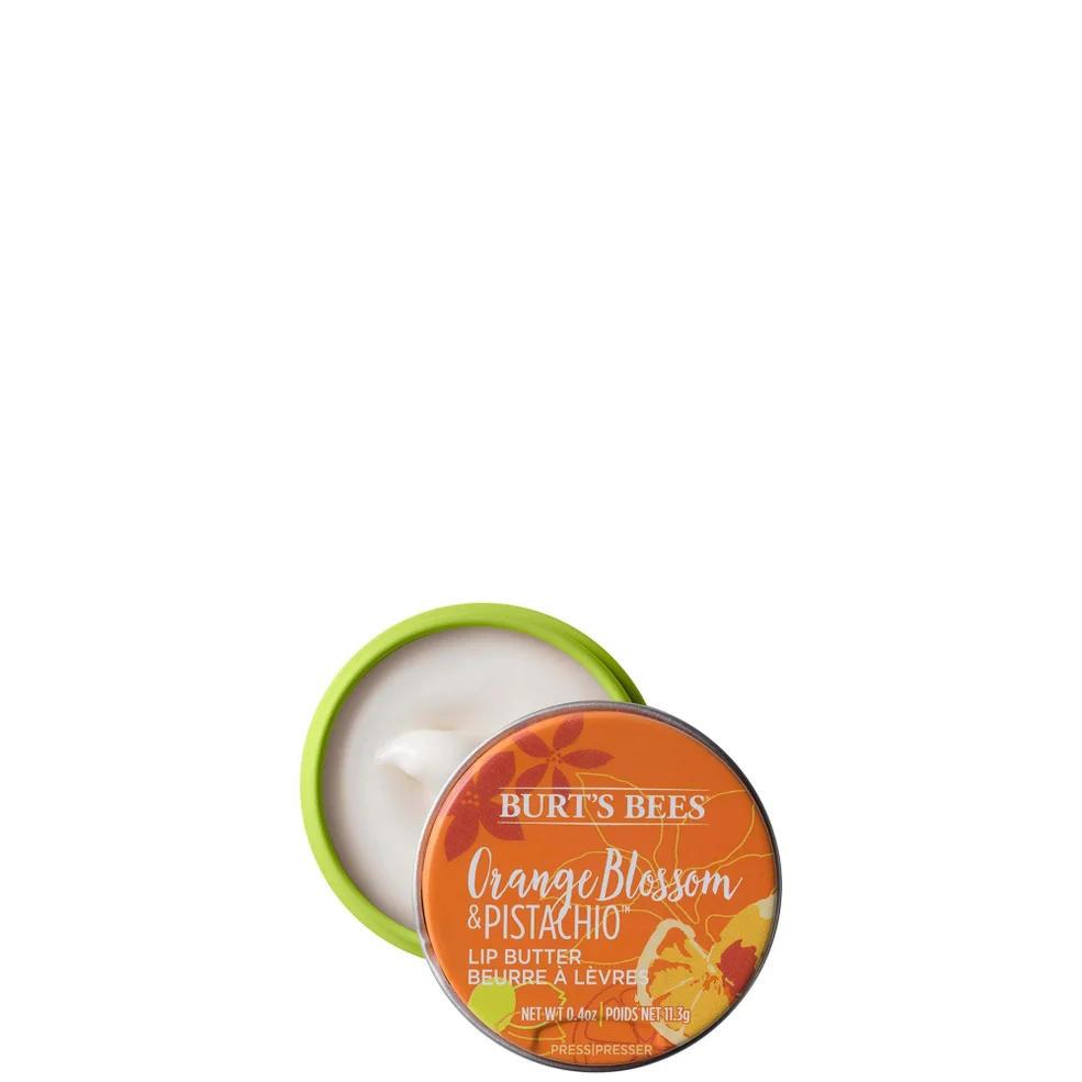 Burt's Bees 100% Natural Moisturizing Lip Butter with Orange Blossom and Pistachio, 11.3g Immagine 1