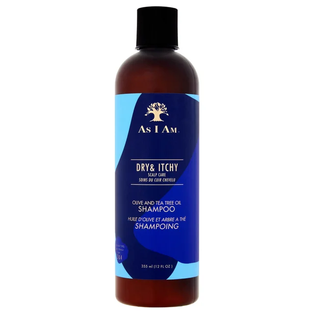 As I Am Dry and Itchy Scalp Care Shampoo con Olio d'oliva e Tea Tree Oil 355 ml