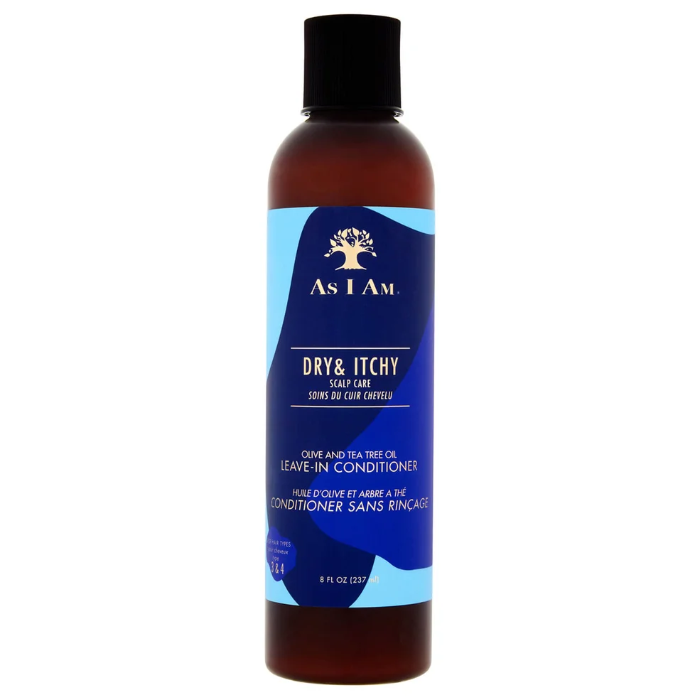 As I Am Dry and Itchy Scalp Care Olive and Tea Tree Oil Leave in Balsamo 237ml Immagine 1