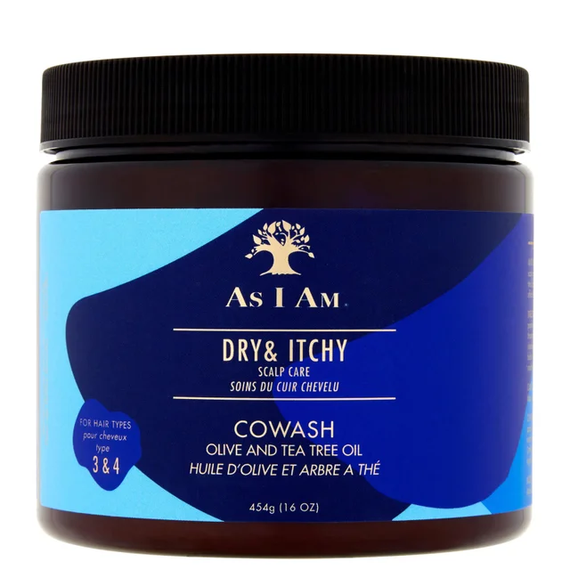 As I Am Dry and Itchy Scalp Care Balsamo Detergente con Olio d'oliva e Tea Tree Oil 454 g