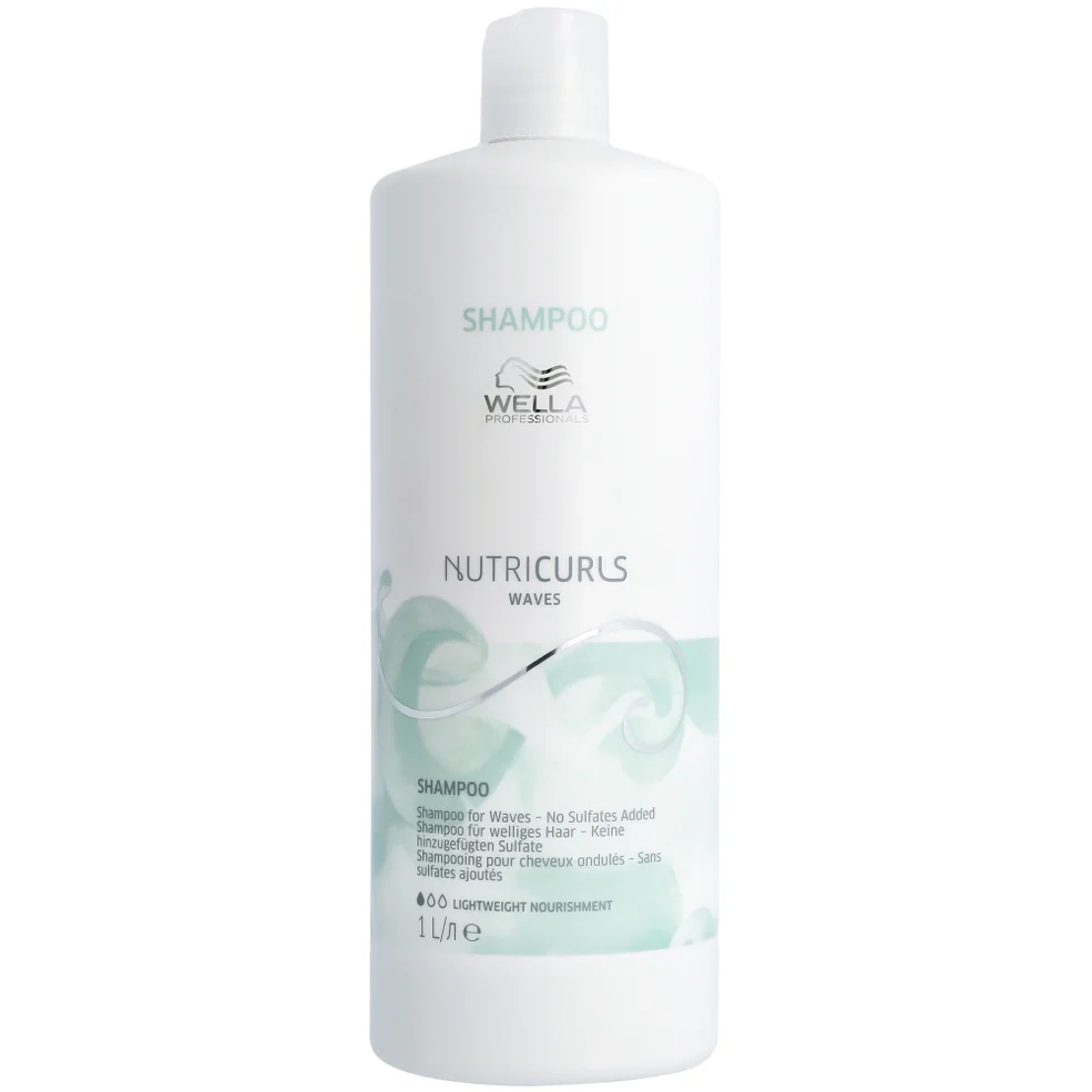 Wella Professionals Nutricurls Shampoo for Waves 1000ml Immagine 1
