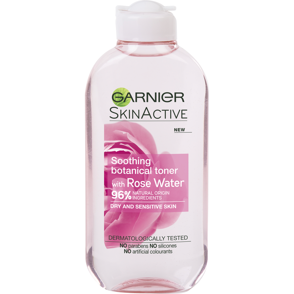 Garnier Natural Tonico Lenitivo con Acqua di Rosa per Pelle sensibile 200 ml Immagine 1