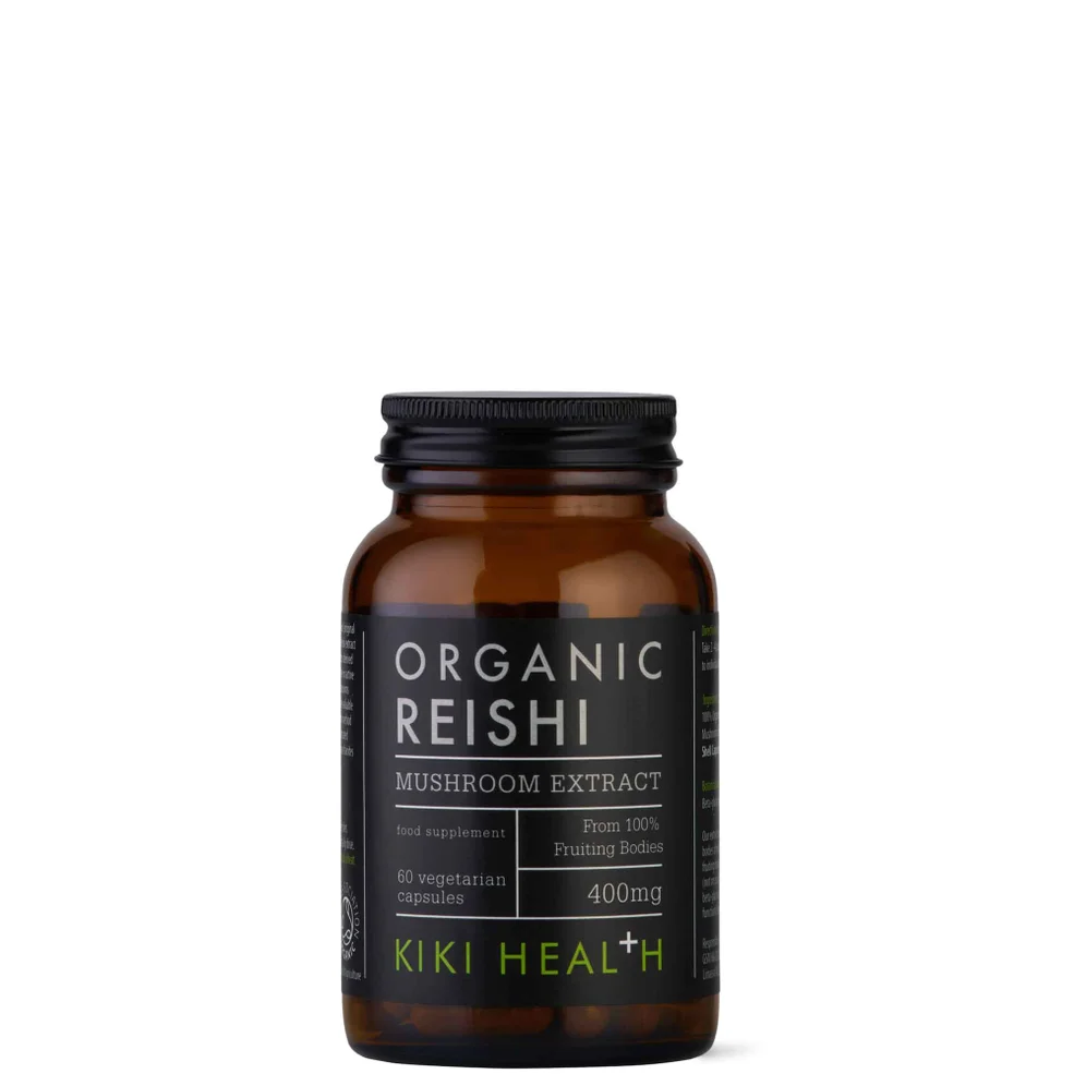 KIKI Health Organic Reishi Extract Mushroom (60 Vegicaps) Immagine 1