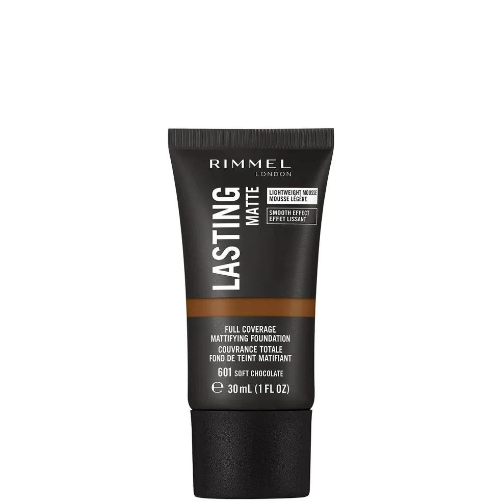 Rimmel London Lasting Matte Foundation - 601 Soft Chocolate Immagine 1