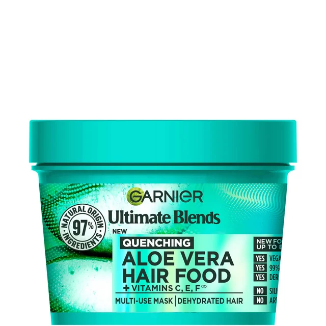 Garnier Ultimate Blends Hair Food Aloe Vera 3-in-1 Maschera Trattamento per Capelli Normali 390ml