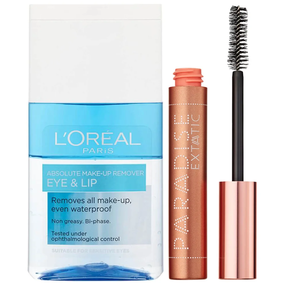 L'Oréal Paris Castor Oil-Enriched Paradise Volumising Mascara and Makeup Remover Duo Exclusive Immagine 1