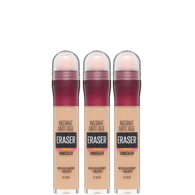 Maybelline Instant Anti-Age Eraser Eye Concealer 3 Pack Exclusive