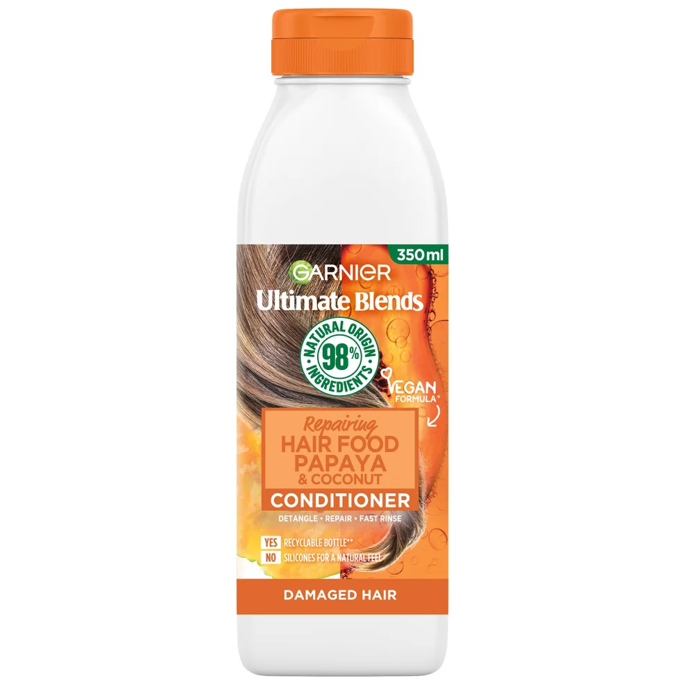 Garnier Ultimate Blends Hair Food Papaya Balsamo Rigenerante per Capelli Danneggiati 350 ml Immagine 1