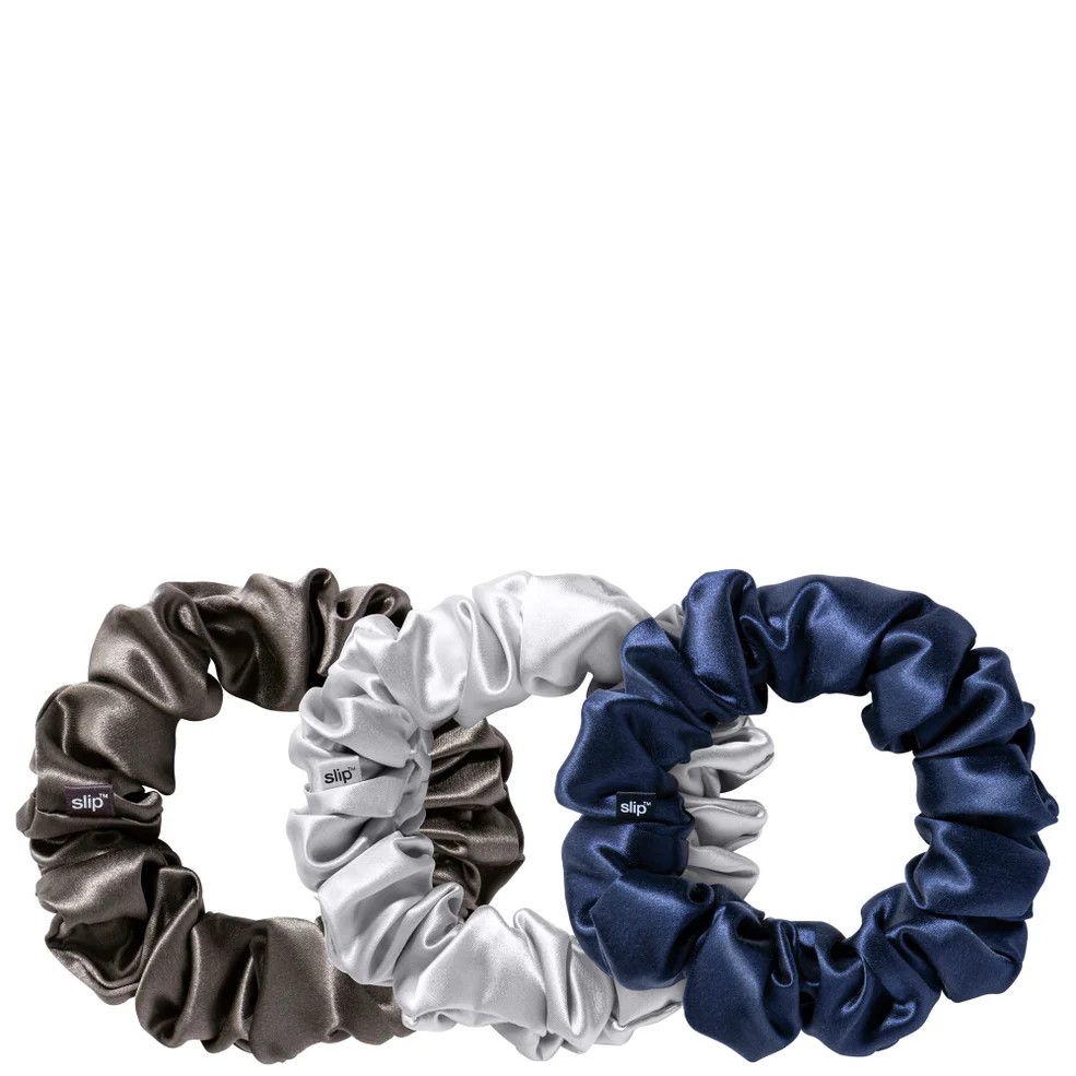 Slip Silk Large Scrunchies - Midnight (Pack of 3) Immagine 1