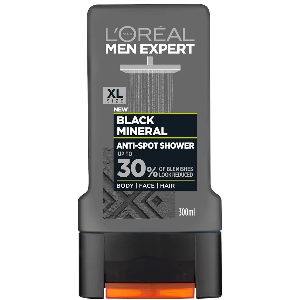 L'Oréal Paris Men Expert Black Mineral Anti-Spot Shower Gel 300ml Immagine 1