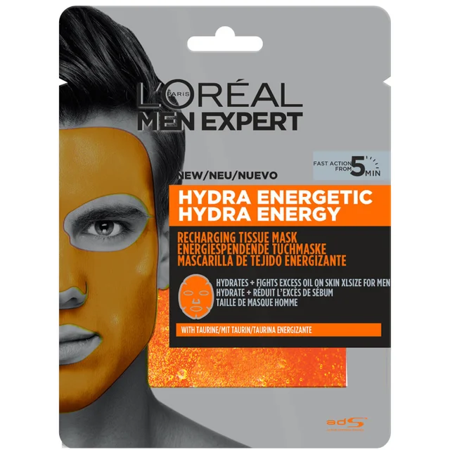 L'Oréal Paris Men Expert Hydra Energetic Maschera Idratante in Tessuto 30 g