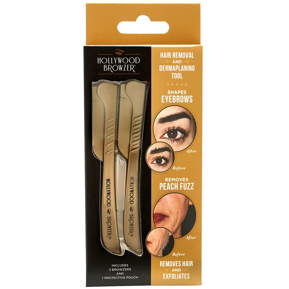Hollywood Browzer duo rasoi per sopracciglia e viso Gold & Gold Immagine 1