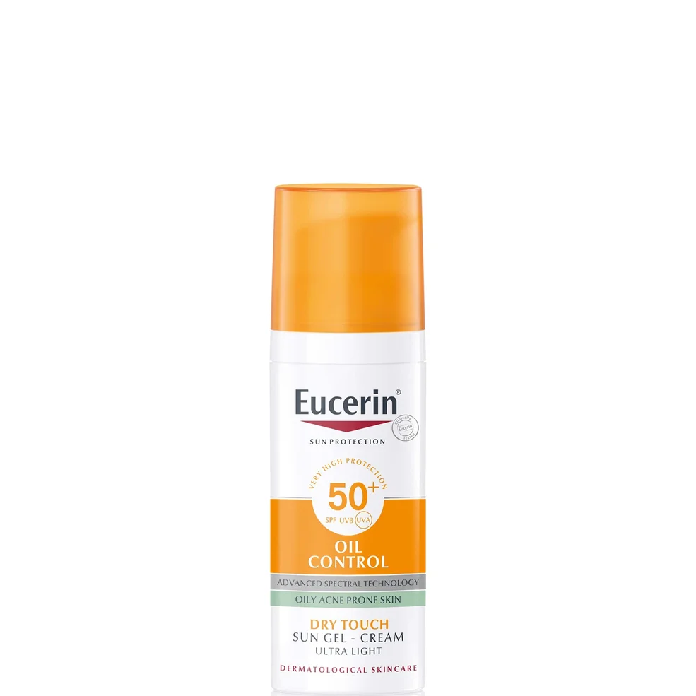 Eucerin Oil Control Dry Touch Gel-Crema Solare Viso per Pelle a Tendenza Acneica SPF 50+ 50 ml Immagine 1