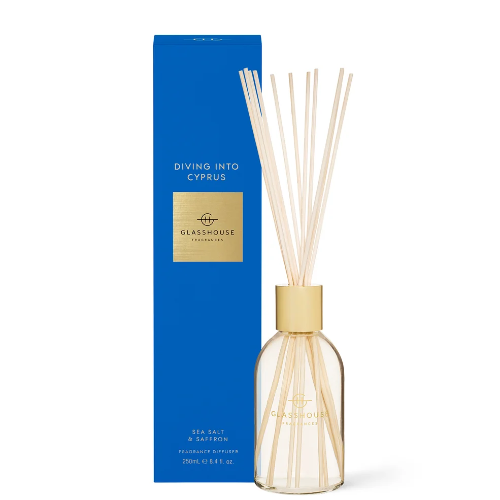 Glasshouse Fragrances Diving into Cyprus Diffuser 250ml Immagine 1
