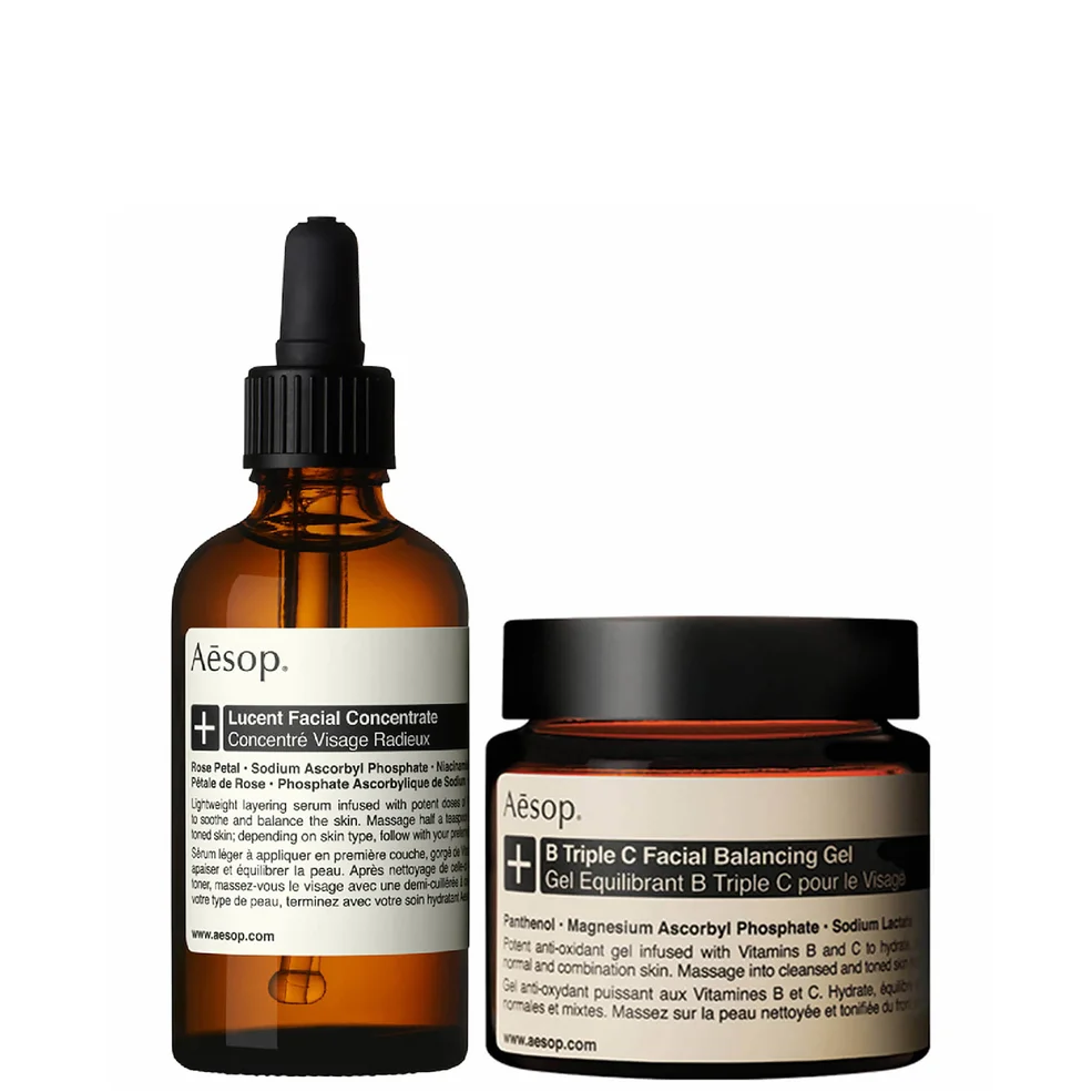 Aesop Lucent Concentrate and Triple C Balancing Gel Duo Immagine 1