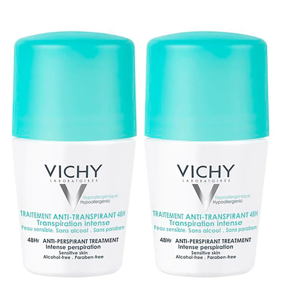 Vichy 48 Hour Intensive Antiperspirant Roll-on Deodorant for Sensitive Skin Bundle 2 x 50ml Immagine 1