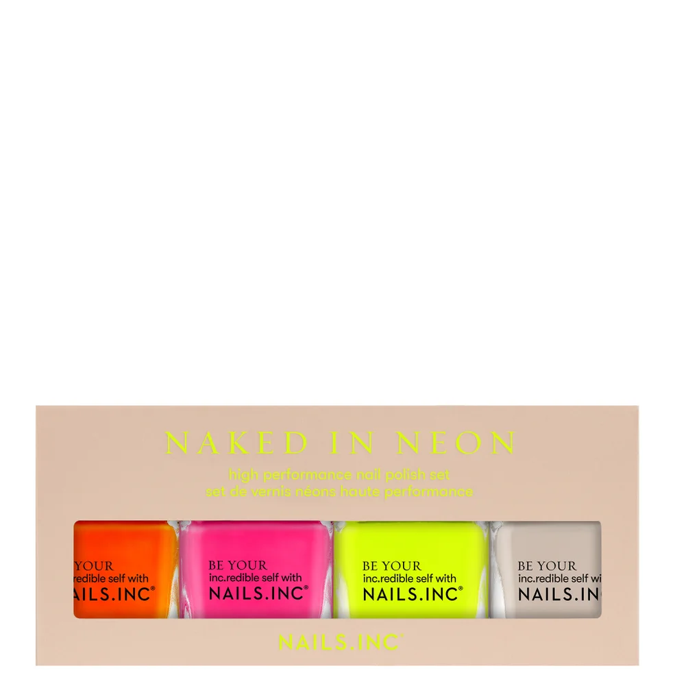 nails inc. Naked in Neon Quad 4 x 14ml Immagine 1
