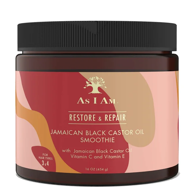 As I Am Crema per lo Styling di Capelli Ricci con Olio di Ricino Nero Giamaicano