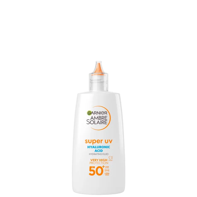 Garnier Ambre Solaire Fluido Viso Ultraleggero con Protezione Solare SPF 50+ per Pelle Sensibile 40 ml