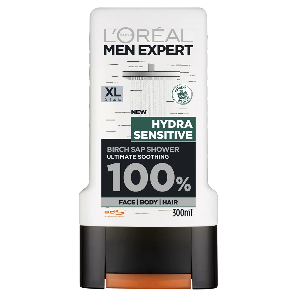 L'Oreal Men Expert Hydra Sensitive 3-in-1 Shower Gel 300ml Immagine 1
