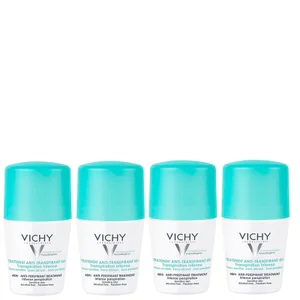 VICHY 48 Hour Intensive Anti-Perspirant Roll-on Deodorant Set for Sensitive Skin 4 x 50ml - undefined undefined