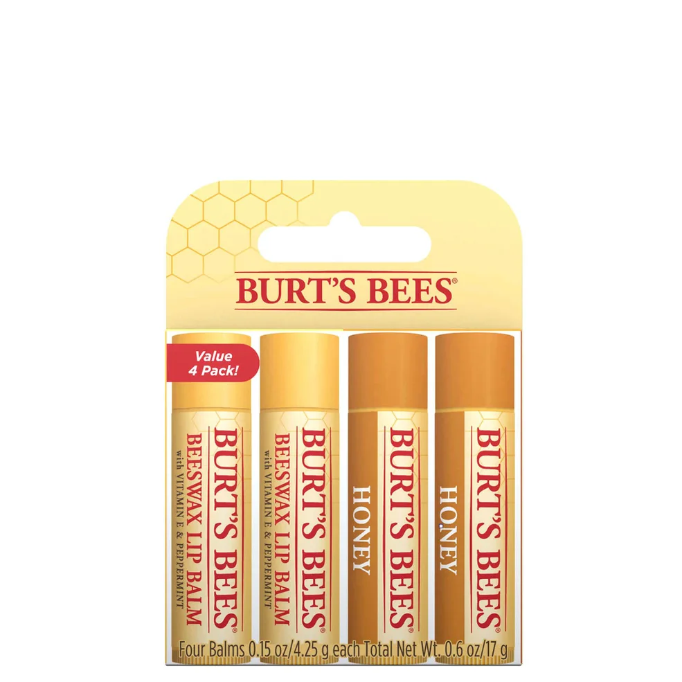 Burt's Bees Beeswax and Honey Lip Balm (4 Pack) Immagine 1