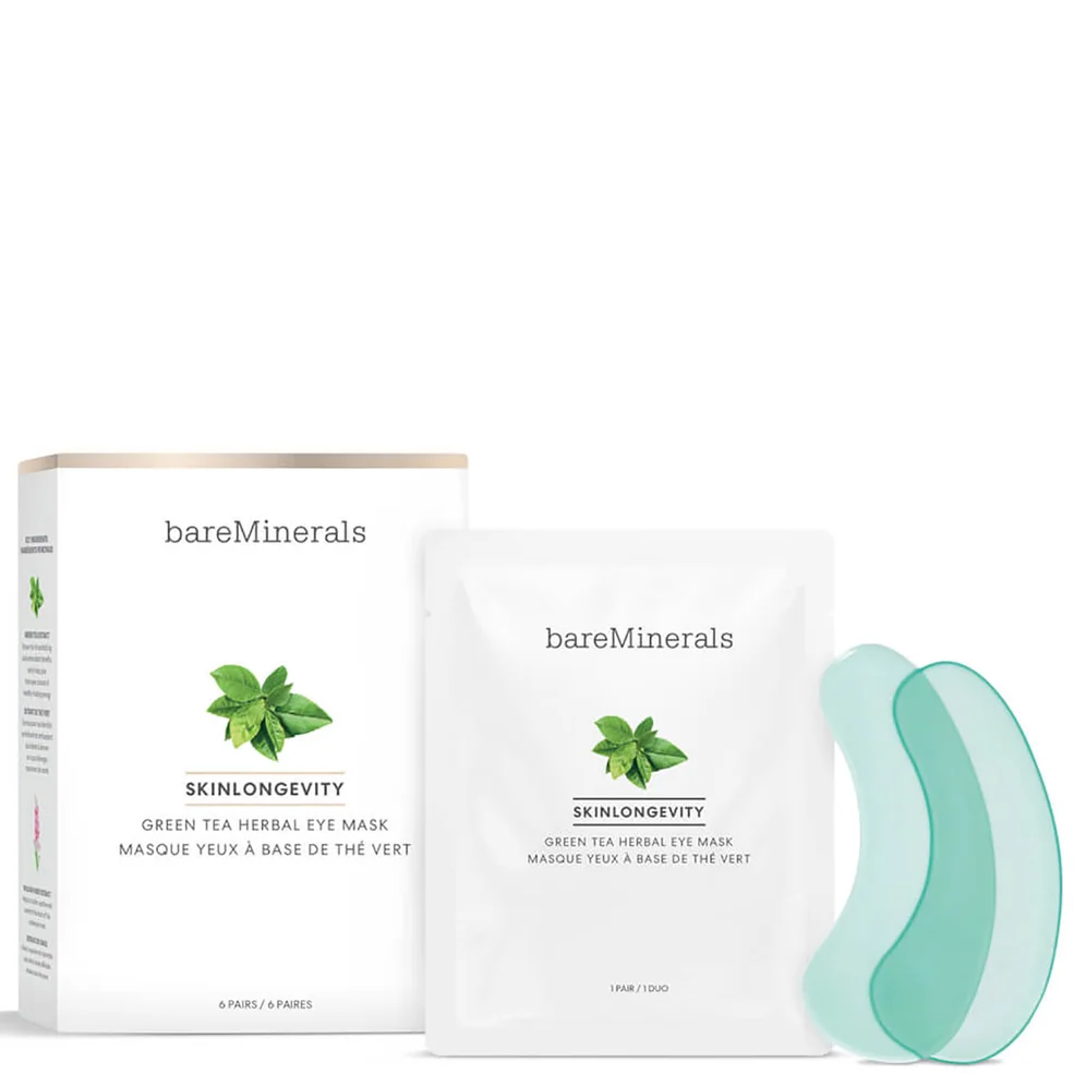 bareMinerals Exclusive Skinlongevity Green Tea Herbal Eye Mask Immagine 1
