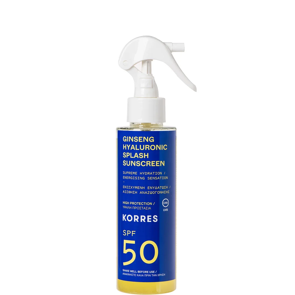 KORRES Ginseng Hyaluronic SPF50 Splash Sunscreen 150ml Immagine 1