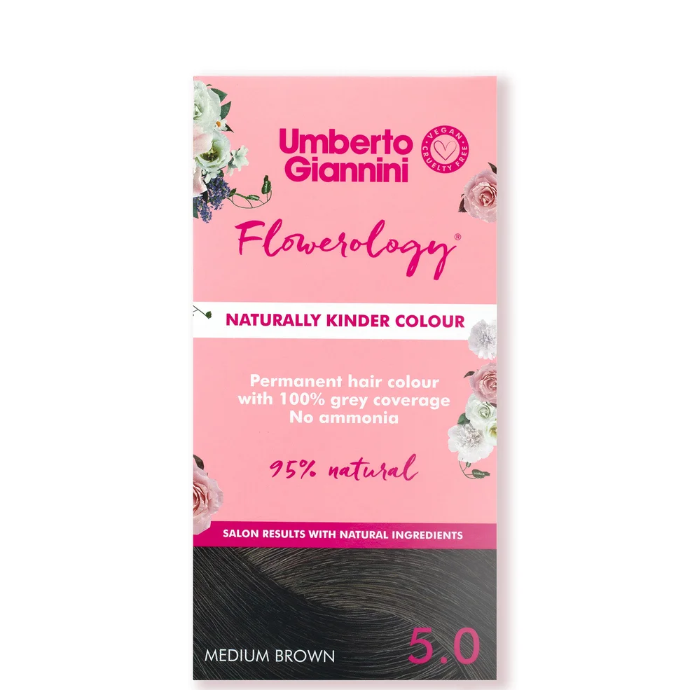 Umberto Giannini Flowerology Naturally Kinder Colour - Medium Brown 5.0 195ml Immagine 1