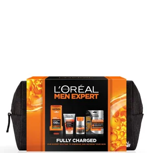 Set Regalo per Lui L'Oreal Paris Men Expert Fully Charged Washbag 4 Piece - undefined undefined