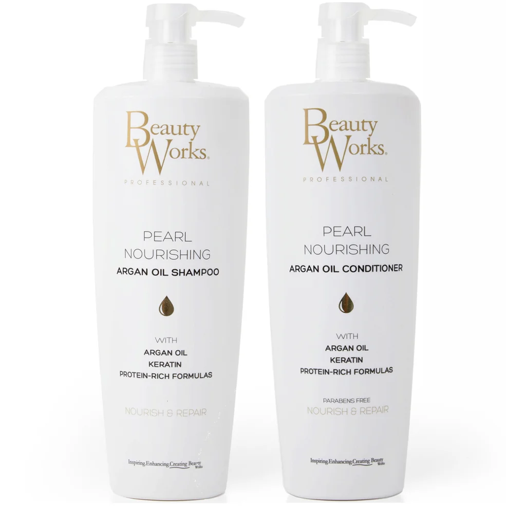 Beauty Works Pearl Nourishing Shampoo and Conditioner Duo 1 Litre Immagine 1