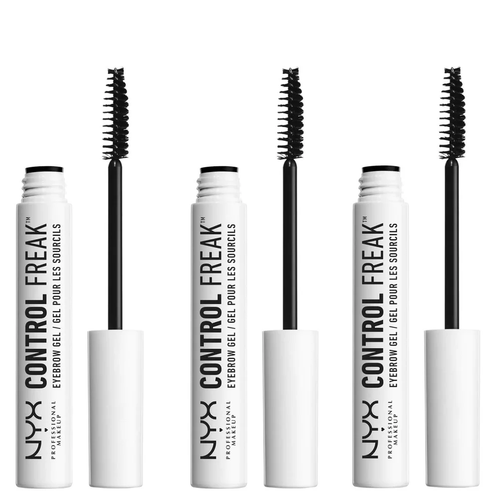 NYX Professional Makeup, Control Freak Clear Eyebrow Gel X 3 Immagine 1
