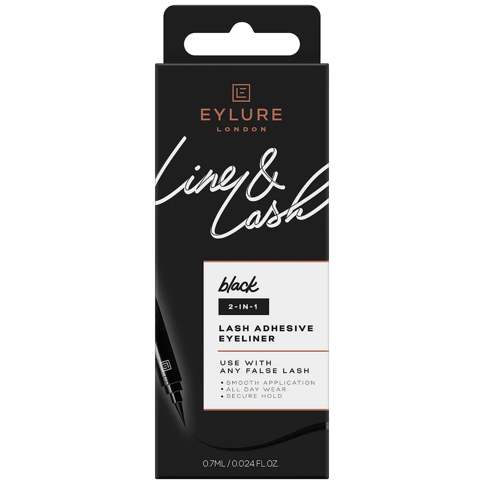 Eylure Line and Lash Glue and Liner Pen - Black Immagine 1