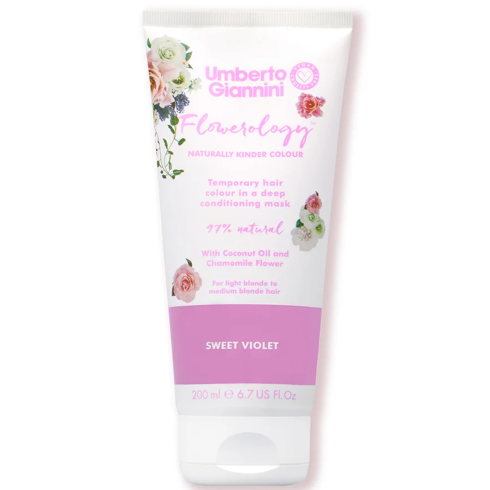 Umberto Giannini Flowerology Colour Mask - Sweet Violet 195ml Immagine 1