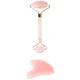 brushworks HD Strumenti Roller & Gua Sha in Quarzo Rosa