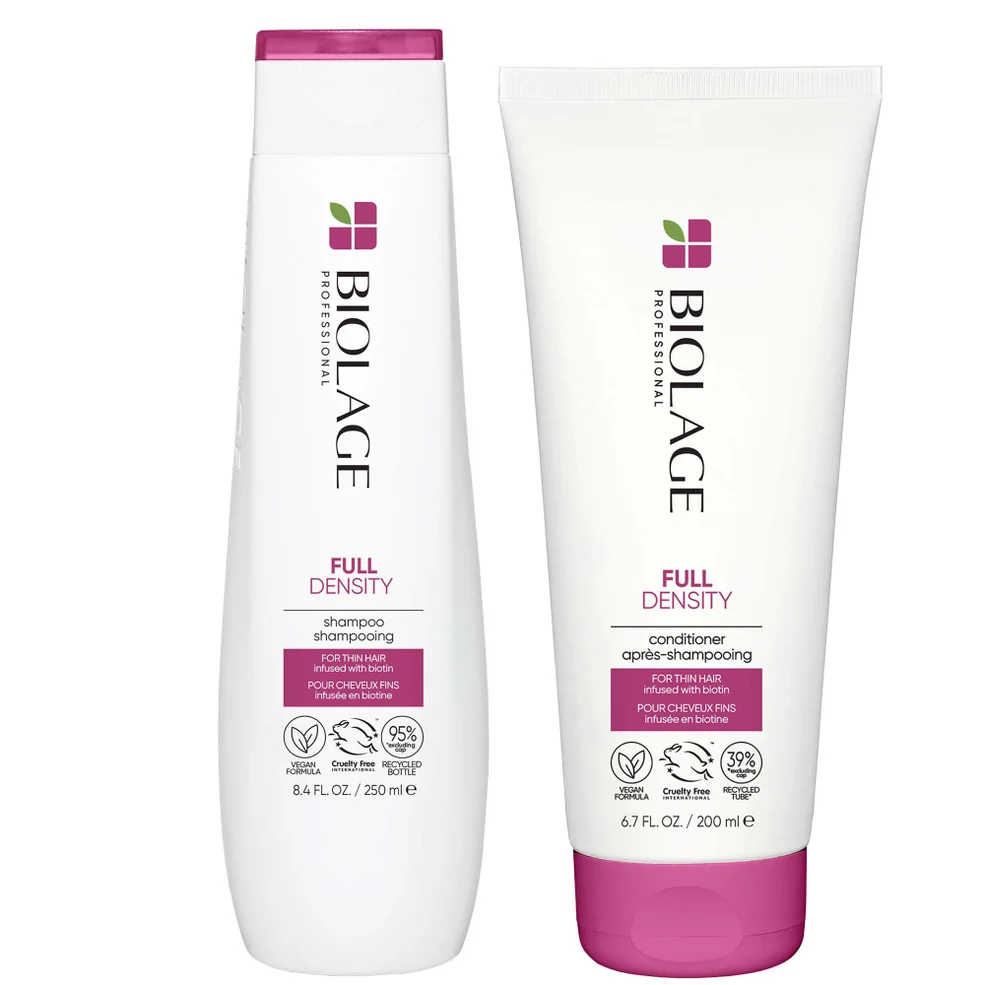 Biolage Advanced FullDensity Thickening Shampoo (250ml) and Conditioner (200ml) Duo Set for Thin Hair Immagine 1