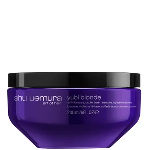 Shu Uemura Art of Hair Yubi Blonde maschera viola anti-giallo per capelli decolorati, con mèche bionde 200 ml - undefined undefined