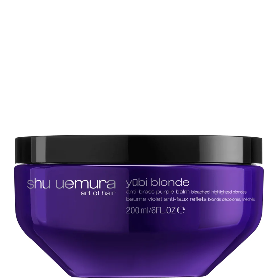 Shu Uemura Art of Hair Yubi Blonde maschera viola anti-giallo per capelli decolorati, con mèche bionde 200 ml Immagine 1
