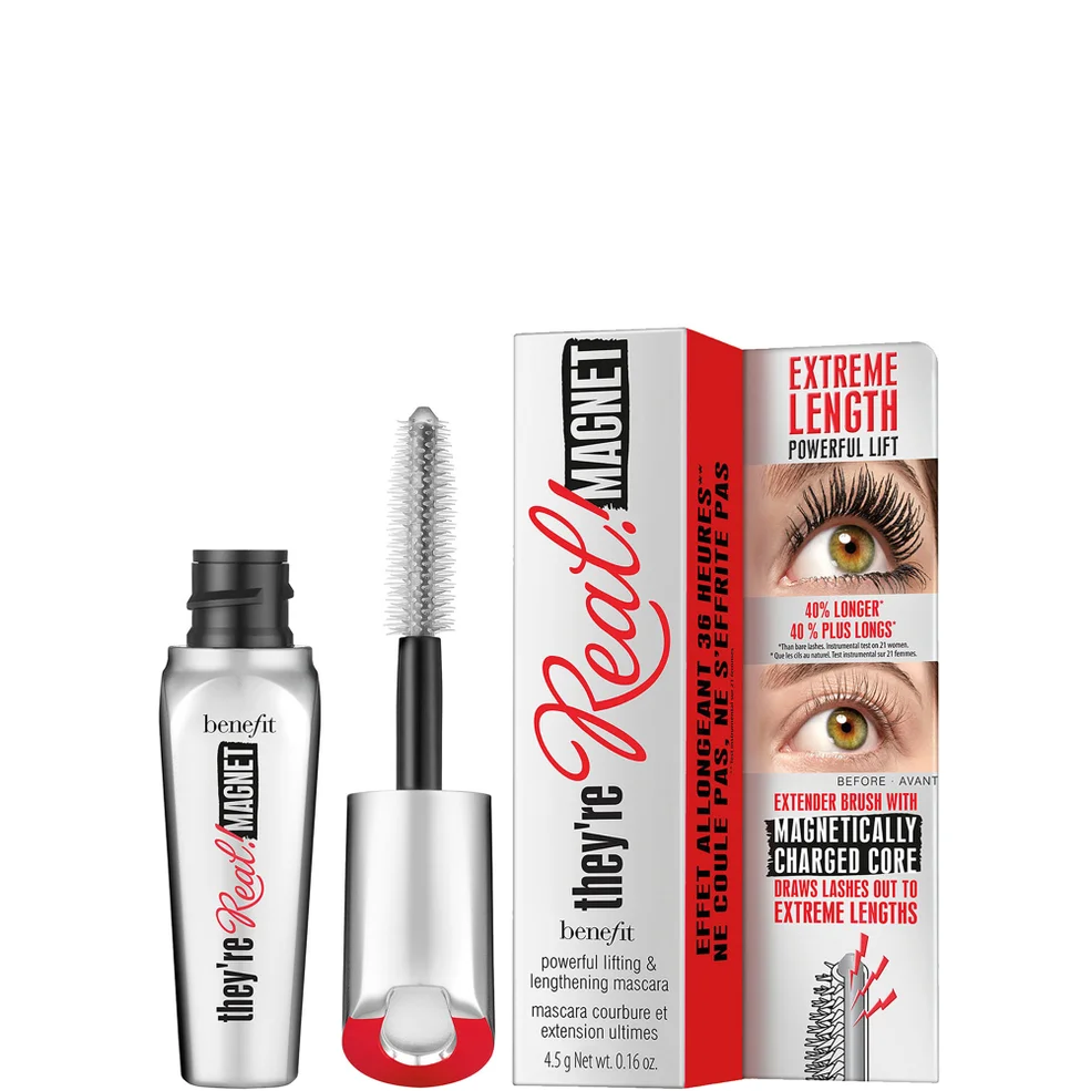 benefit They’re Real Magnet Extreme Lengthening and Powerful Lifting Mascara Mini - Supercharged Black 4.5g Immagine 1