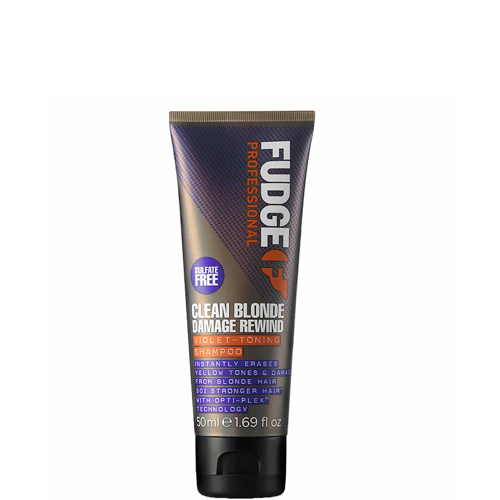 Fudge Professional Clean Blonde Everyday Violet Damage Rewind Purple Shampoo 50ml Immagine 1