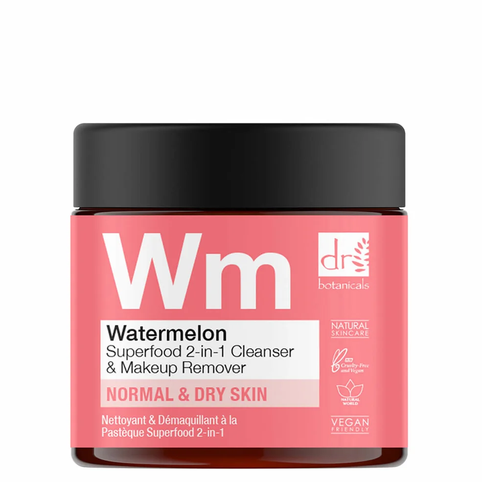 Struccante Detergente Watermelon Superfood 2-in-1 Dr Botanicals 60ml Immagine 1