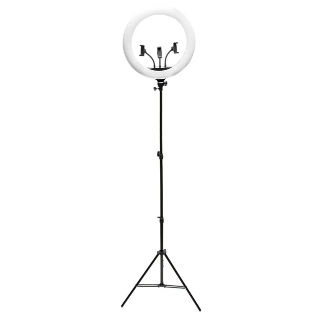 Rio anello luce LED regolabile professionale per make-up e vlog da 45,7 cm