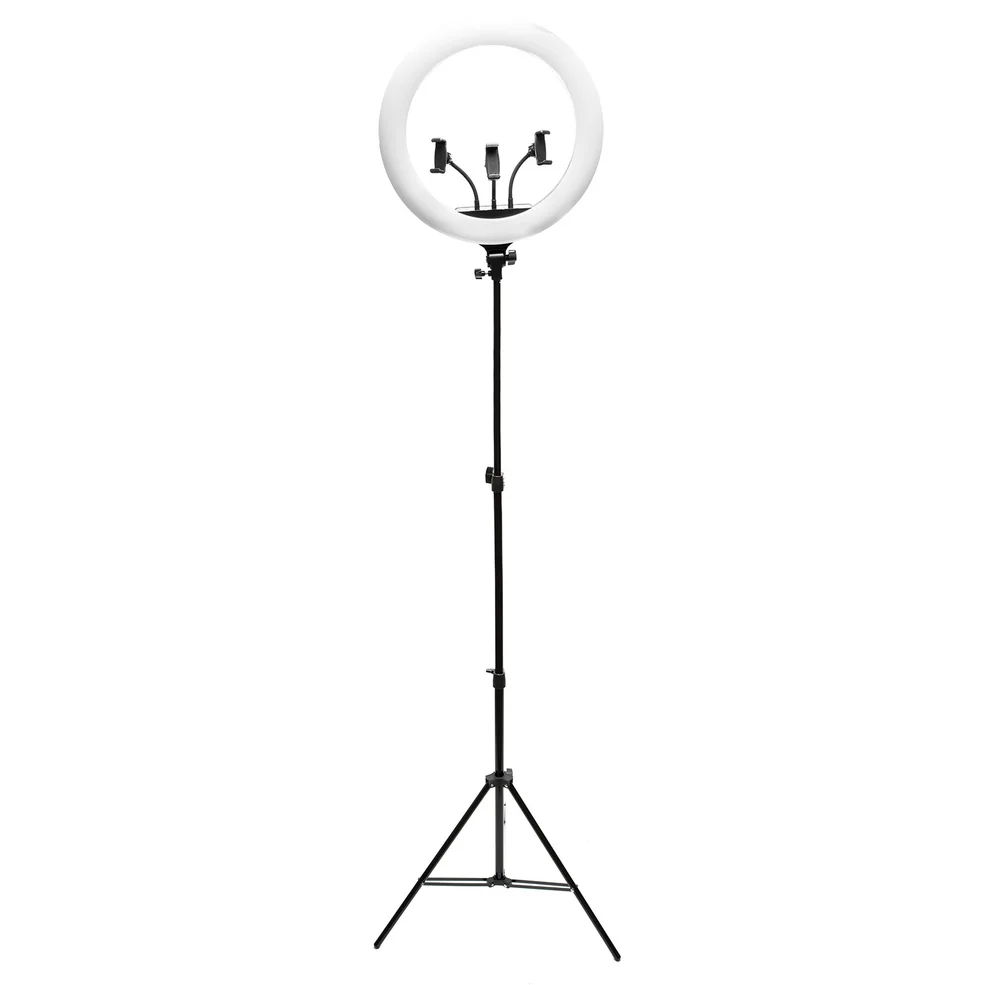Rio anello luce LED regolabile professionale per make-up e vlog da 45,7 cm Immagine 1
