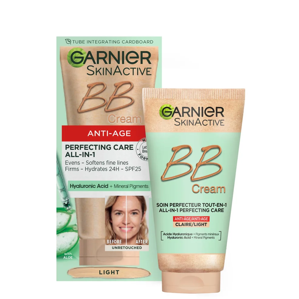 Garnier SkinActive BB cream idratante colorata anti-età SPF25 - Light Immagine 1