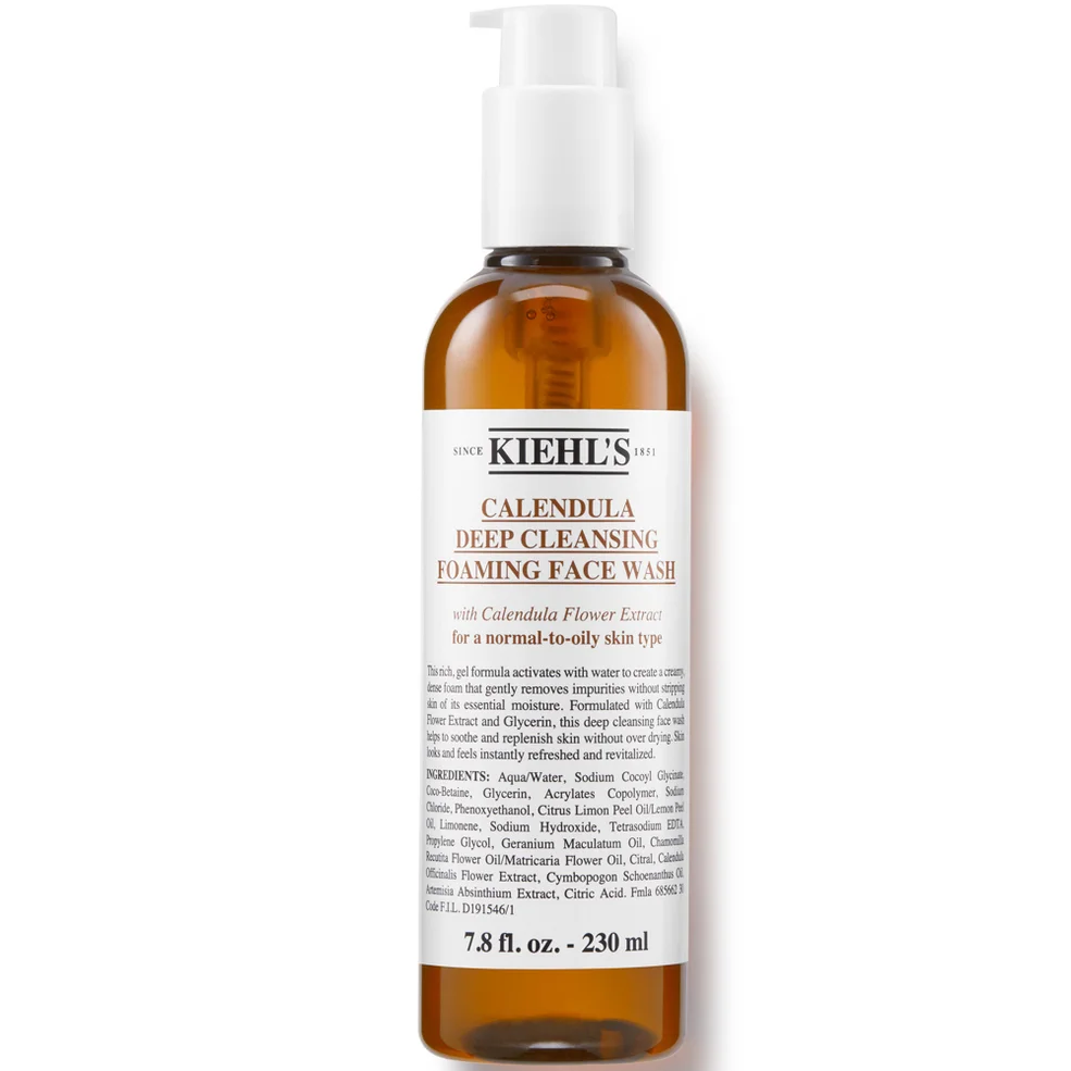 Kiehl's Calendula Deep Cleansing Foaming Face Wash - 230ml Immagine 1