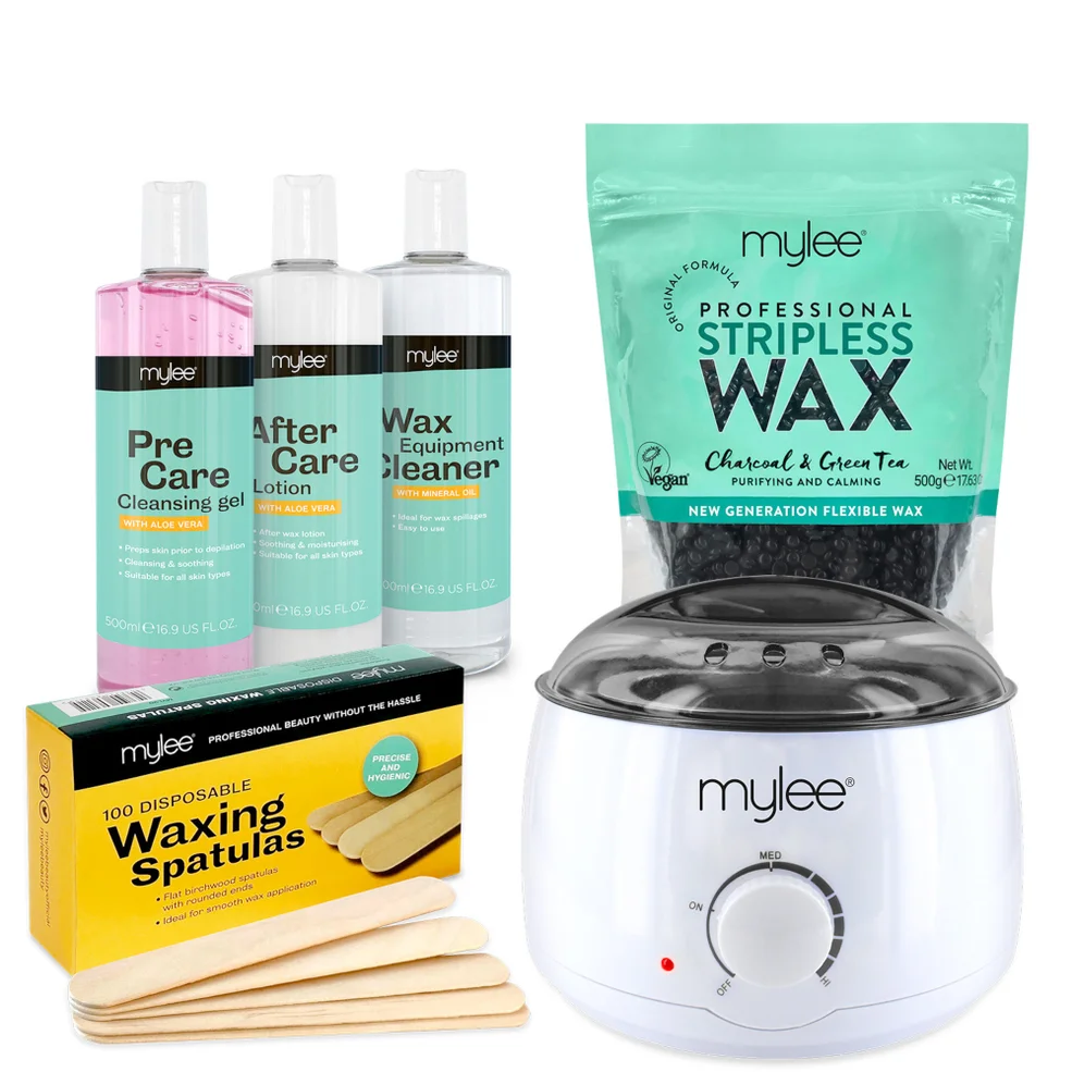 Mylee Charcoal and Green Tea Stripless Wax Kit Immagine 1