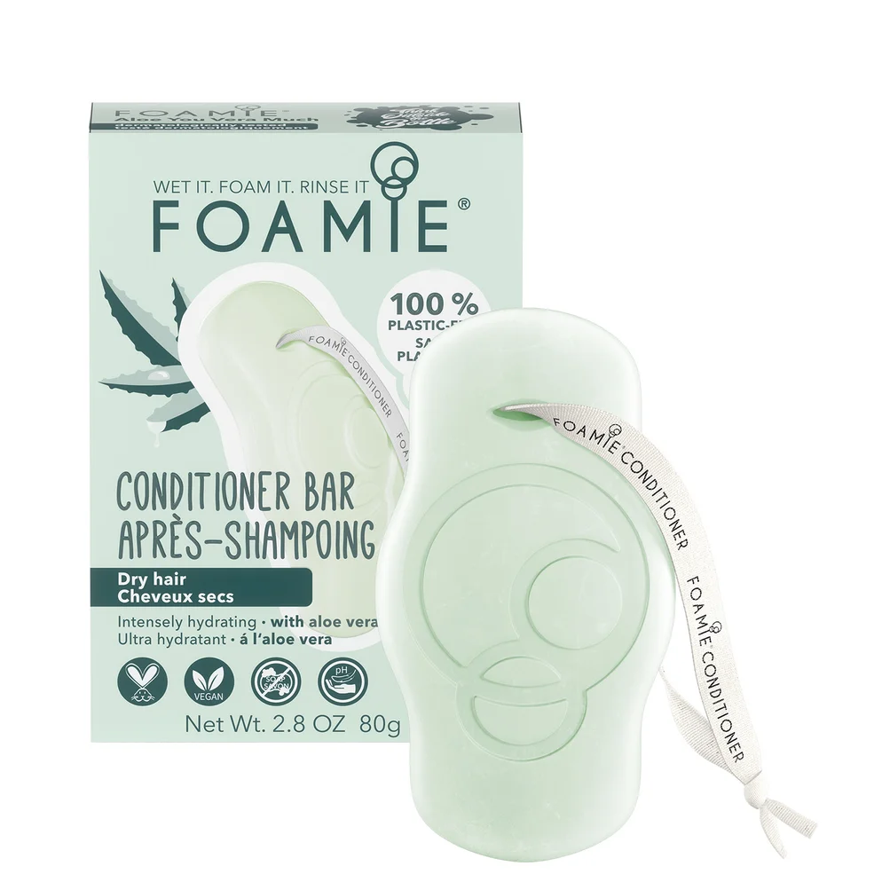 FOAMIE Conditioner Bar - Aloe Vera for Dry Hair Immagine 1